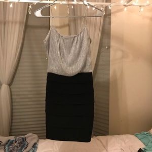 Black and silver cocktail dress!